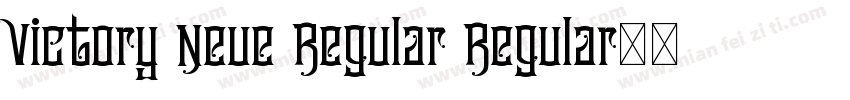 Victory Neue Regular Regular字体转换